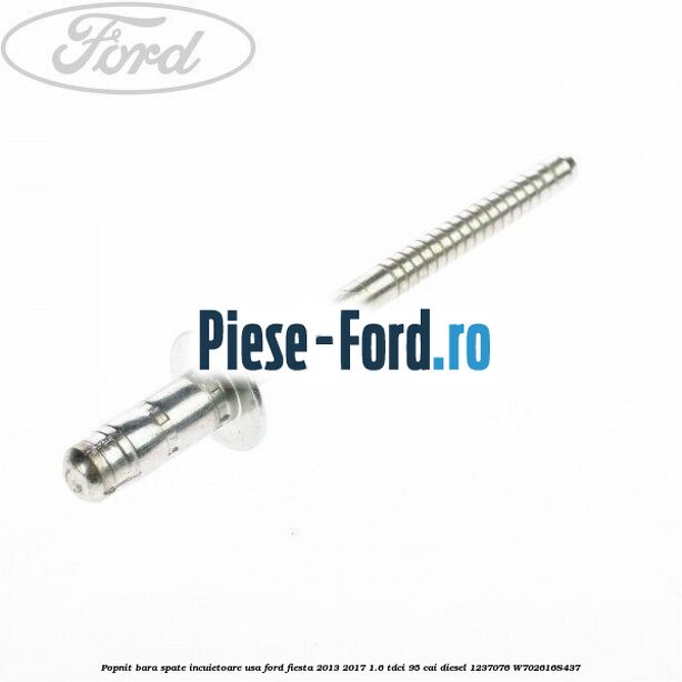 Popnit bara spate, incuietoare usa Ford Fiesta 2013-2017 1.6 TDCi 95 cai diesel