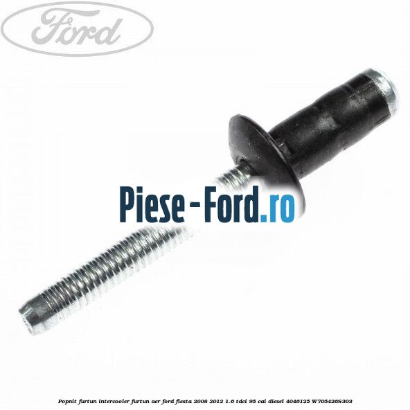 Popnit bara spate, incuietoare usa Ford Fiesta 2008-2012 1.6 TDCi 95 cai diesel