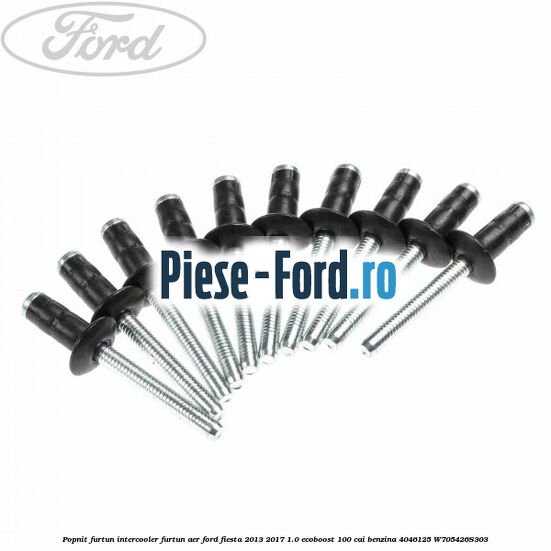 Popnit furtun intercooler, furtun aer Ford Fiesta 2013-2017 1.0 EcoBoost 100 cai benzina