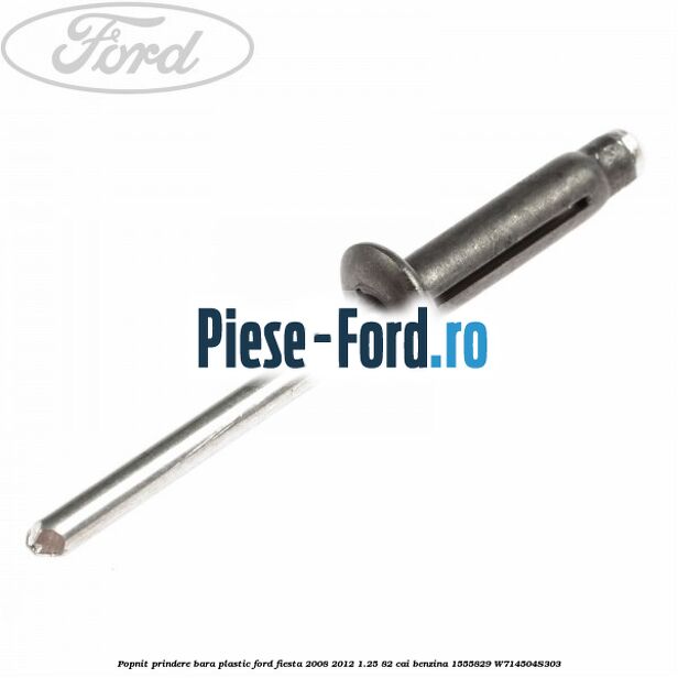 Popnit furtun intercooler, furtun aer Ford Fiesta 2008-2012 1.25 82 cai benzina