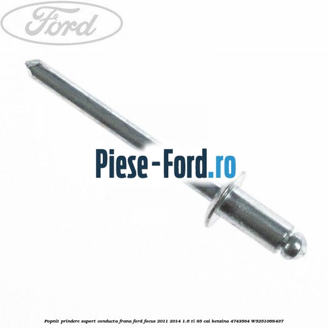 Popnit prindere suport conducta frana Ford Focus 2011-2014 1.6 Ti 85 cai benzina