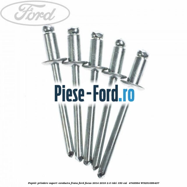 Popnit prindere suport conducta frana Ford Focus 2014-2018 2.0 TDCi 150 cai  #095E1D1B3A