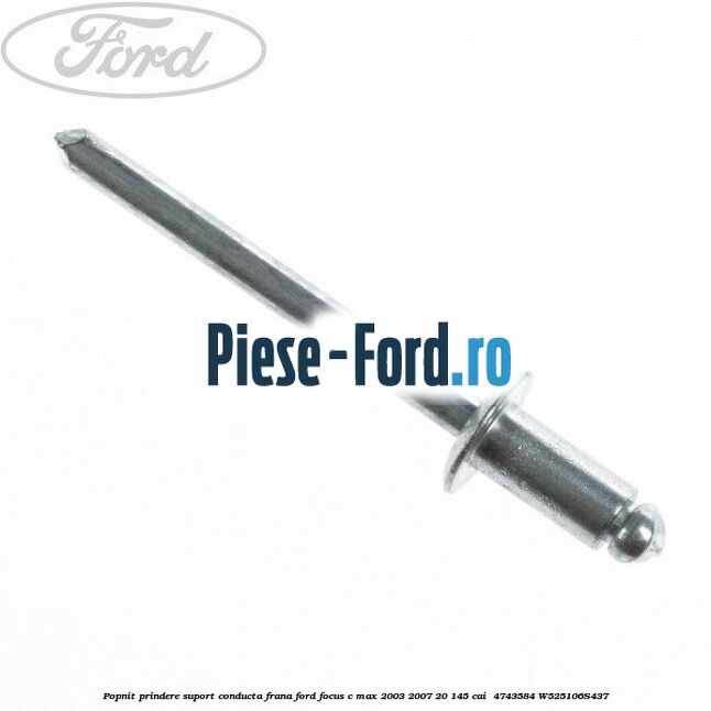 Popnit prindere suport conducta frana Ford Focus C-Max 2003-2007 2.0 145 cai #D59B01E013