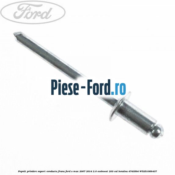 Popnit prindere suport conducta frana Ford S-Max 2007-2014 2.0 EcoBoost 203 cai benzina