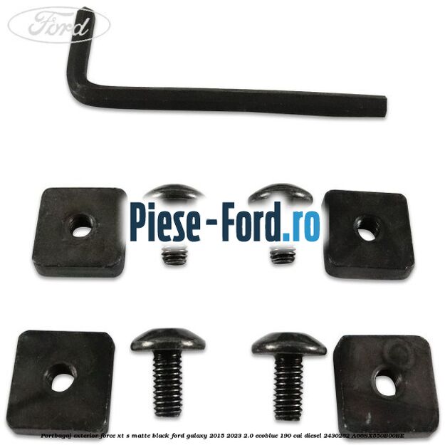 Portbagaj exterior FORCE XT S, matte black Ford Galaxy 2015-2023 2.0 EcoBlue 190 cai diesel #62A934CA34