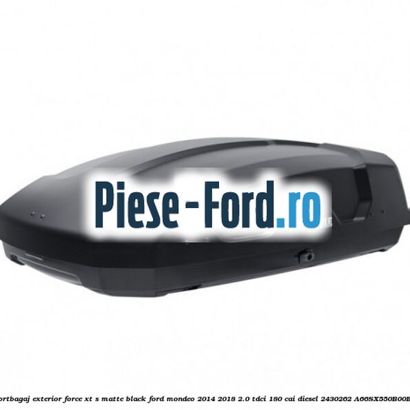 Portbagaj exterior FORCE XT S, matte black Ford Mondeo 2014-2018 2.0 TDCi 180 cai #90F06FF9DA