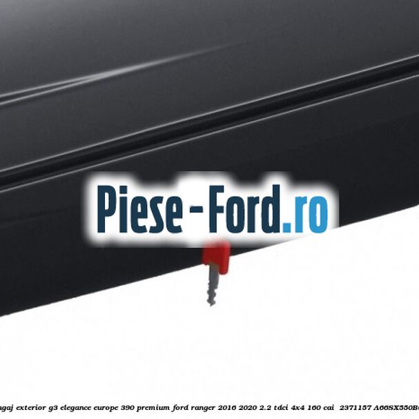 Portbagaj exterior G3 Elegance Europe 390 Premium Ford Ranger 2016-2020 2.2 TDCi 4x4 160 cai  #E65D6BF83D