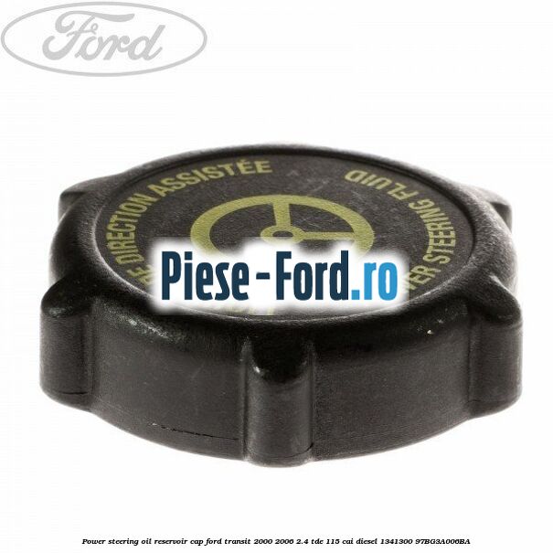 Power steering oil reservoir cap Ford Transit 2000-2006 2.4 TDE 115 cai diesel #B0F596C40B