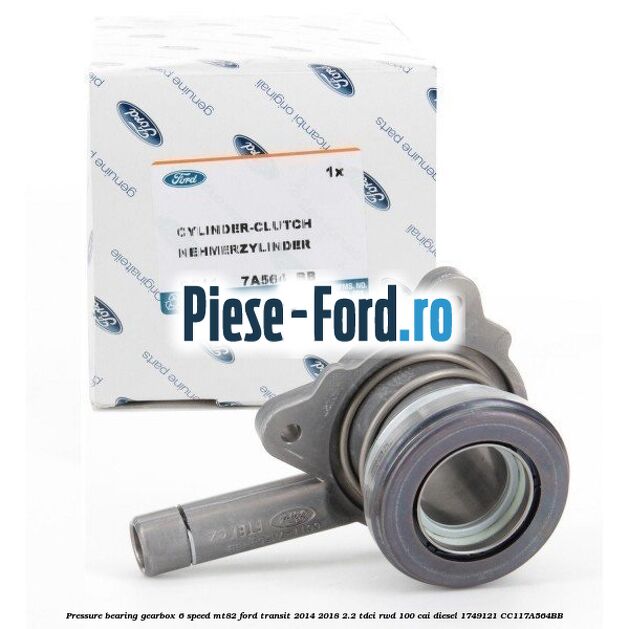 Pressure bearing gearbox 6-speed MT82 Ford Transit 2014-2018 2.2 TDCi RWD 100 cai diesel #066DAE9926