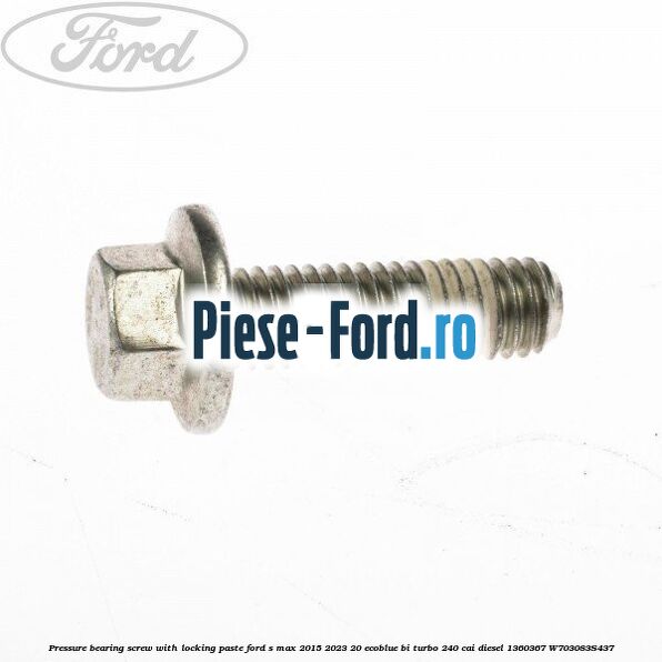 Pressure bearing screw with locking paste Ford S-Max 2015-2023 2.0 EcoBlue Bi-Turbo 240 cai #34FADAE9E9