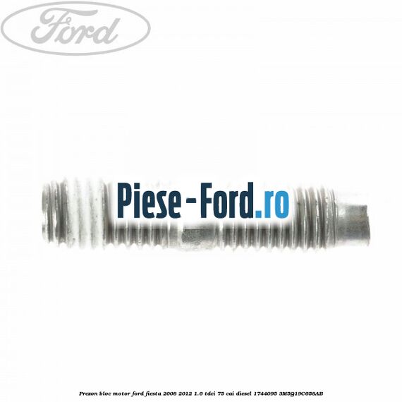 Piulita cu flansa M12 1.75 mm Ford Fiesta 2008-2012 1.6 TDCi 75 cai diesel