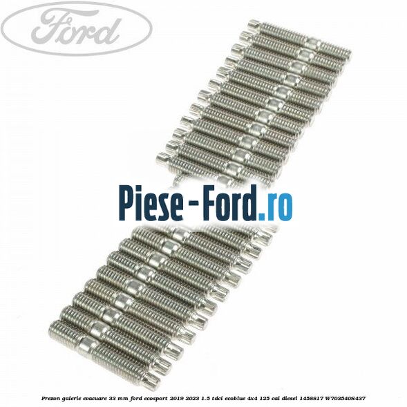 Prezon galerie evacuare 33 MM Ford EcoSport 2019-2023 1.5 TDCi EcoBlue 4x4 125 cai diesel #7D372055C0