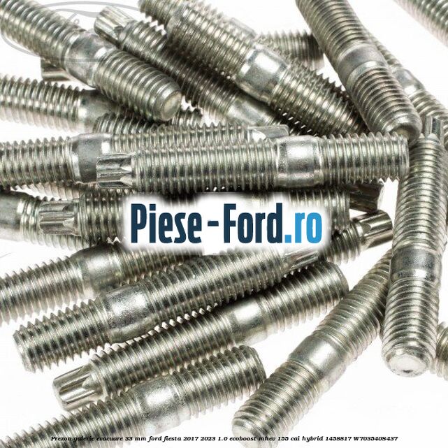 Prezon galerie evacuare 33 MM Ford Fiesta 2017-2023 1.0 EcoBoost mHEV 155 cai Hybrid #959DD28B18