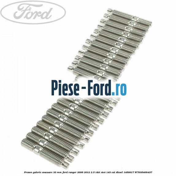 Prezon galerie evacuare 33 MM Ford Ranger 2006-2012 2.5 TDCi 4x4 143 cai diesel #C14DB28782