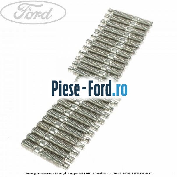 Prezon galerie evacuare 33 MM Ford Ranger 2019-2022 2.0 EcoBlue 4x4 170 cai  #DB46F3F7C7