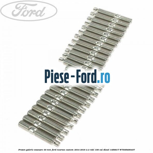 Prezon galerie evacuare 33 MM Ford Tourneo Custom 2014-2018 2.2 TDCi 100 cai diesel #230DCEC5C5