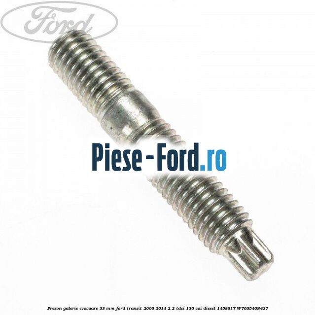 Prezon galerie evacuare 33 MM Ford Transit 2006-2014 2.2 TDCi 136 cai #3CCED9DD6D