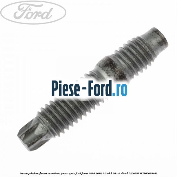 Prezon prindere flansa amortizor punte spate Ford Focus 2014-2018 1.6 TDCi 95 cai diesel