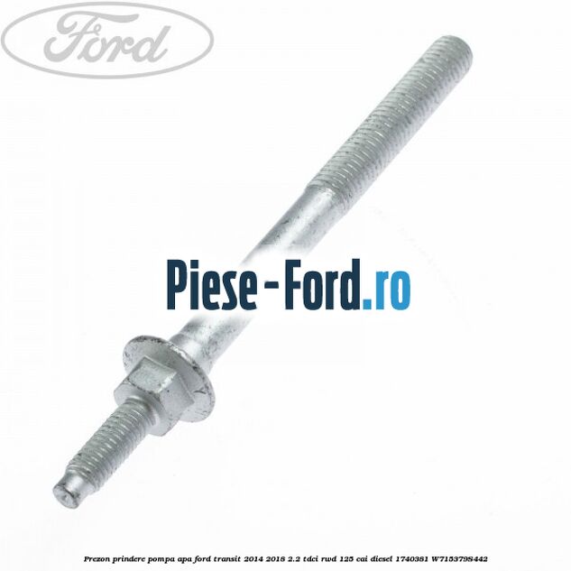 Pompa apa cu adaptor flansa apa Ford Transit 2014-2018 2.2 TDCi RWD 125 cai diesel