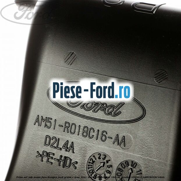 Priza aer sub scaun fata dreapta Ford Grand C-Max 2011-2015 1.6 EcoBoost 150 cai benzina