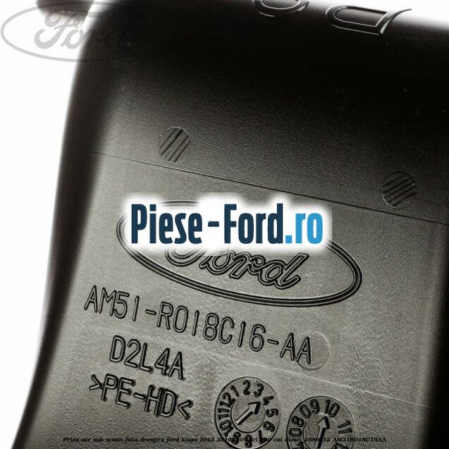 Priza aer sub scaun fata dreapta Ford Kuga 2013-2016 2.0 TDCi 140 cai diesel