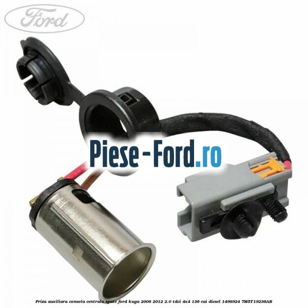 Priza auxiliara consola centrala spate Ford Kuga 2008-2012 2.0 TDCi 4x4 136 cai diesel