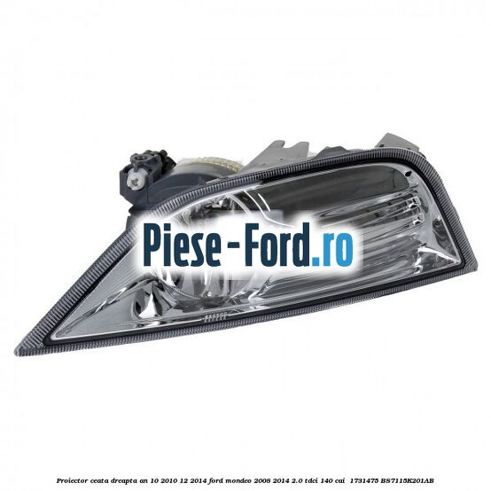 Proiector ceata dreapta an 10/2010-12/2014 Ford Mondeo 2008-2014 2.0 TDCi 140 cai  #B7ABE0EFCF
