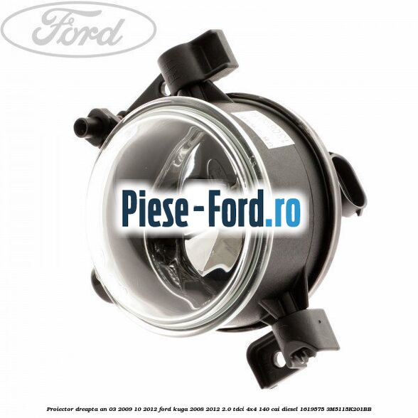 Proiector dreapta an 03/2009-10/2012 Ford Kuga 2008-2012 2.0 TDCI 4x4 140 cai diesel