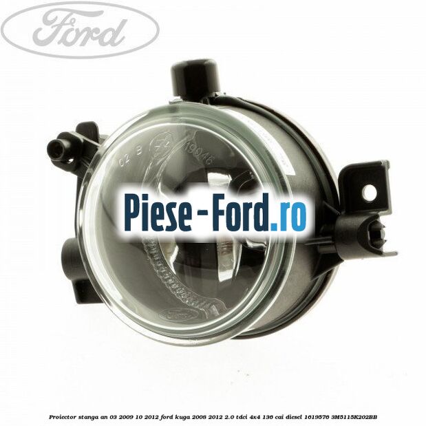 Proiector stanga an 02/2008-03/2009 Ford Kuga 2008-2012 2.0 TDCi 4x4 136 cai diesel