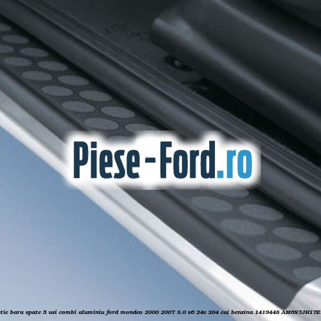 Protectie bara spate 5 usi combi, aluminiu Ford Mondeo 2000-2007 3.0 V6 24V 204 cai benzina