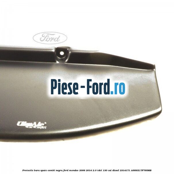 Protectie bara spate combi negru Ford Mondeo 2008-2014 2.0 TDCi 130 cai diesel #D82A5C9601
