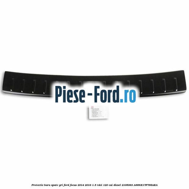 Protectie bara spate combi, otel inoxidabil Ford Focus 2014-2018 1.5 TDCi 120 cai diesel