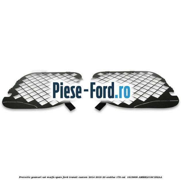 Protectie geamuri usi marfa spate Ford Transit Custom 2014-2018 2.0 EcoBlue 170 cai #EC51858561