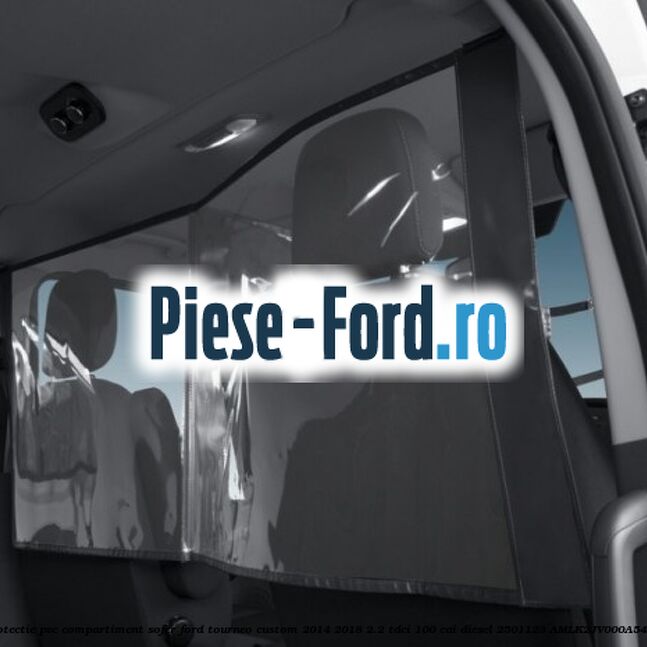 Protectie PVC compartiment sofer Ford Tourneo Custom 2014-2018 2.2 TDCi 100 cai diesel