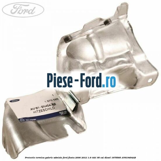 Protectie termica galerie admisie Ford Fiesta 2008-2012 1.6 TDCi 95 cai diesel