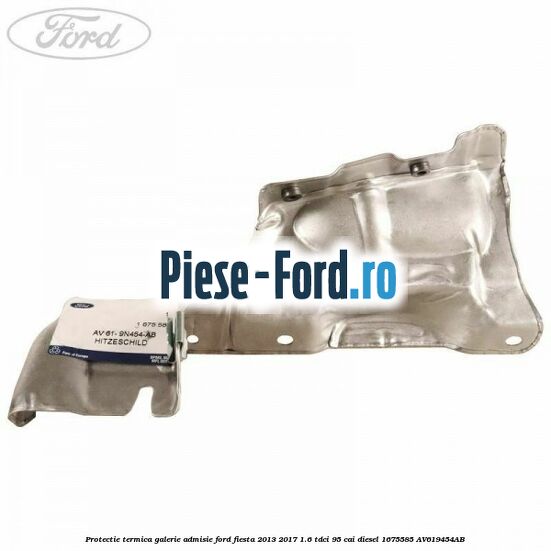 Protectie termica galerie admisie Ford Fiesta 2013-2017 1.6 TDCi 95 cai diesel