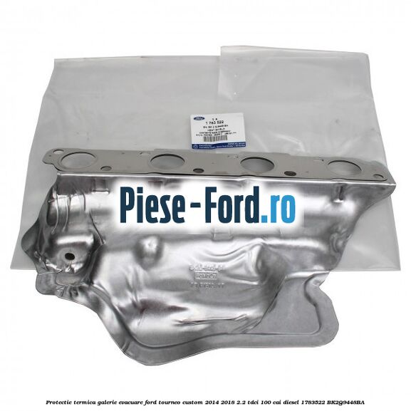 Protectie termica galerie evacuare Ford Tourneo Custom 2014-2018 2.2 TDCi 100 cai diesel #E92C9A03AB