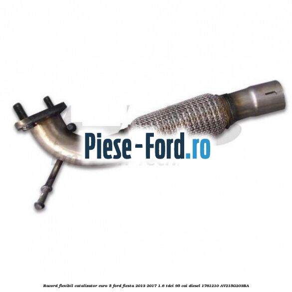 Protectie termica catalizator in spre caroserie Ford Fiesta 2013-2017 1.6 TDCi 95 cai diesel