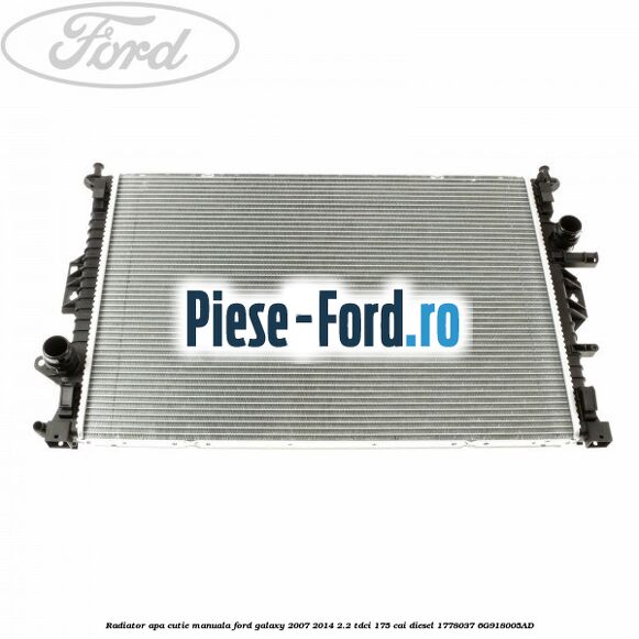 Garnitura absorbant soc superioara radiator apa Ford Galaxy 2007-2014 2.2 TDCi 175 cai diesel