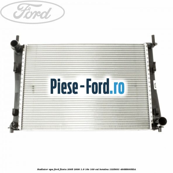 Garnitura absorbant soc superioara radiator apa Ford Fiesta 2005-2008 1.6 16V 100 cai benzina