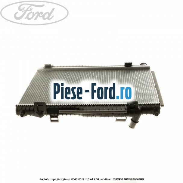 Bucsa radiator apa, superior Ford Fiesta 2008-2012 1.6 TDCi 95 cai diesel