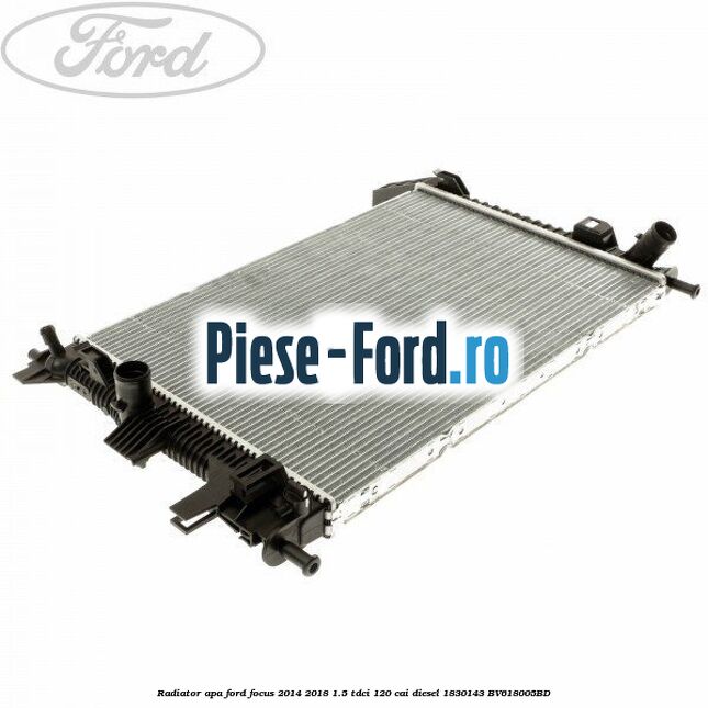 Garnitura absorbant soc superioara radiator apa Ford Focus 2014-2018 1.5 TDCi 120 cai diesel