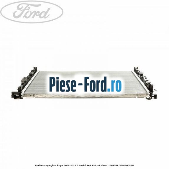 Garnitura absorbant soc inferioara radiator apa Ford Kuga 2008-2012 2.0 TDCi 4x4 136 cai diesel