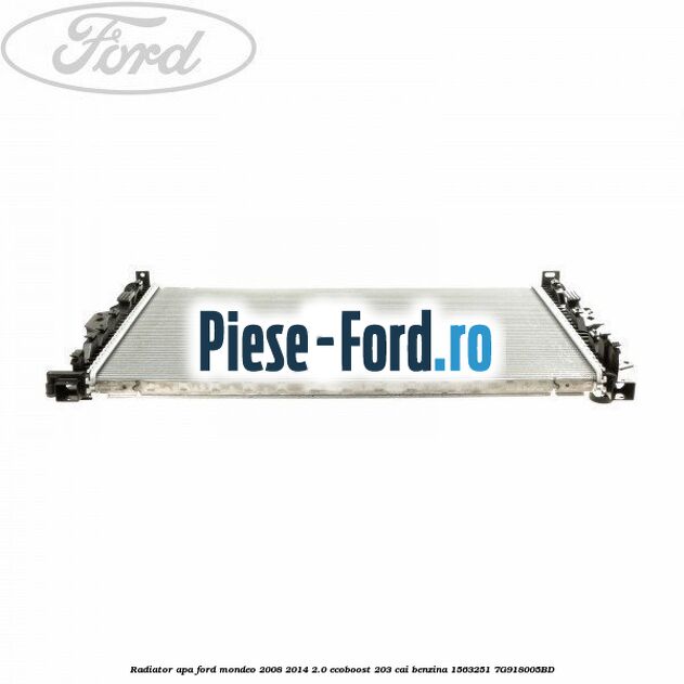 Garnitura absorbant soc superioara radiator apa Ford Mondeo 2008-2014 2.0 EcoBoost 203 cai benzina