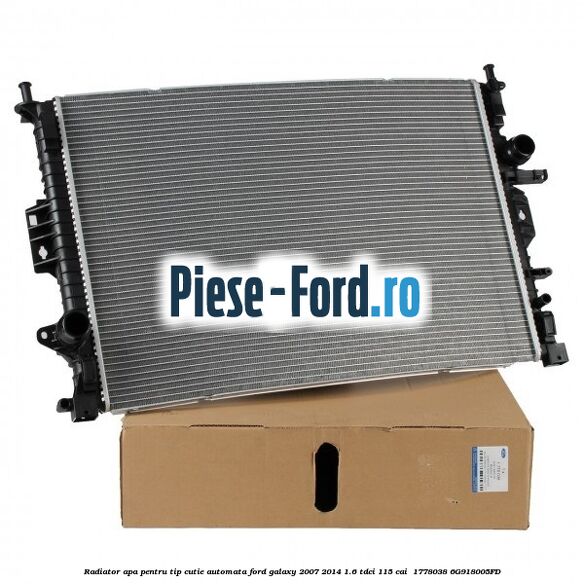 Radiator apa pentru tip cutie automata Ford Galaxy 2007-2014 1.6 TDCi 115 cai  #EBD876E0D9