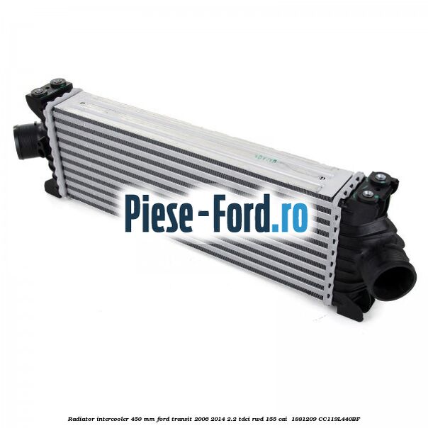 Radiator intercooler 450 mm Ford Transit 2006-2014 2.2 TDCi RWD 155 cai  #48CBD2FC63