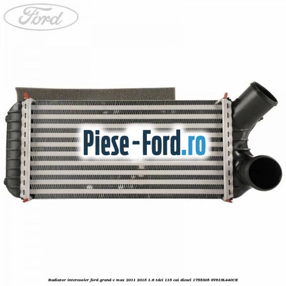 Furtun radiator intercooler stanga superior Ford Grand C-Max 2011-2015 1.6 TDCi 115 cai diesel