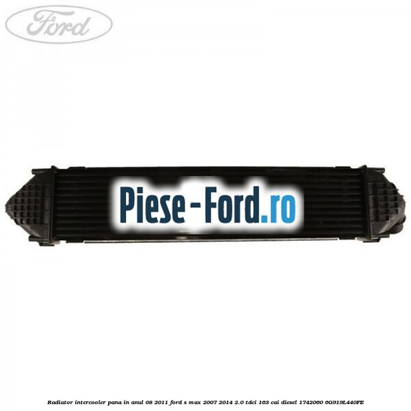 Radiator intercooler pana in anul 08/2011 Ford S-Max 2007-2014 2.0 TDCi 163 cai diesel