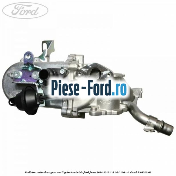 Radiator recirculare gaze, ventil galerie admisie Ford Focus 2014-2018 1.5 TDCi 120 cai