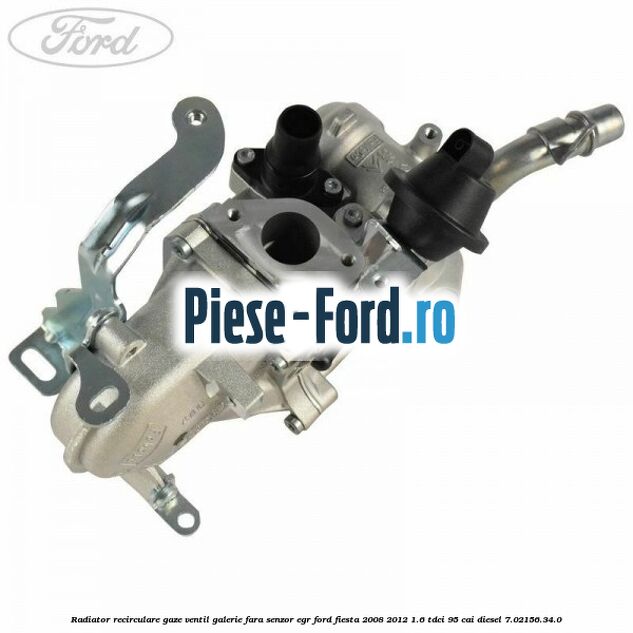 Radiator recirculare gaze, ventil galerie cu senzor EGR Ford Fiesta 2008-2012 1.6 TDCi 95 cai diesel